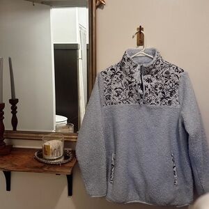 Vera Bradley baby blue teddy pullover